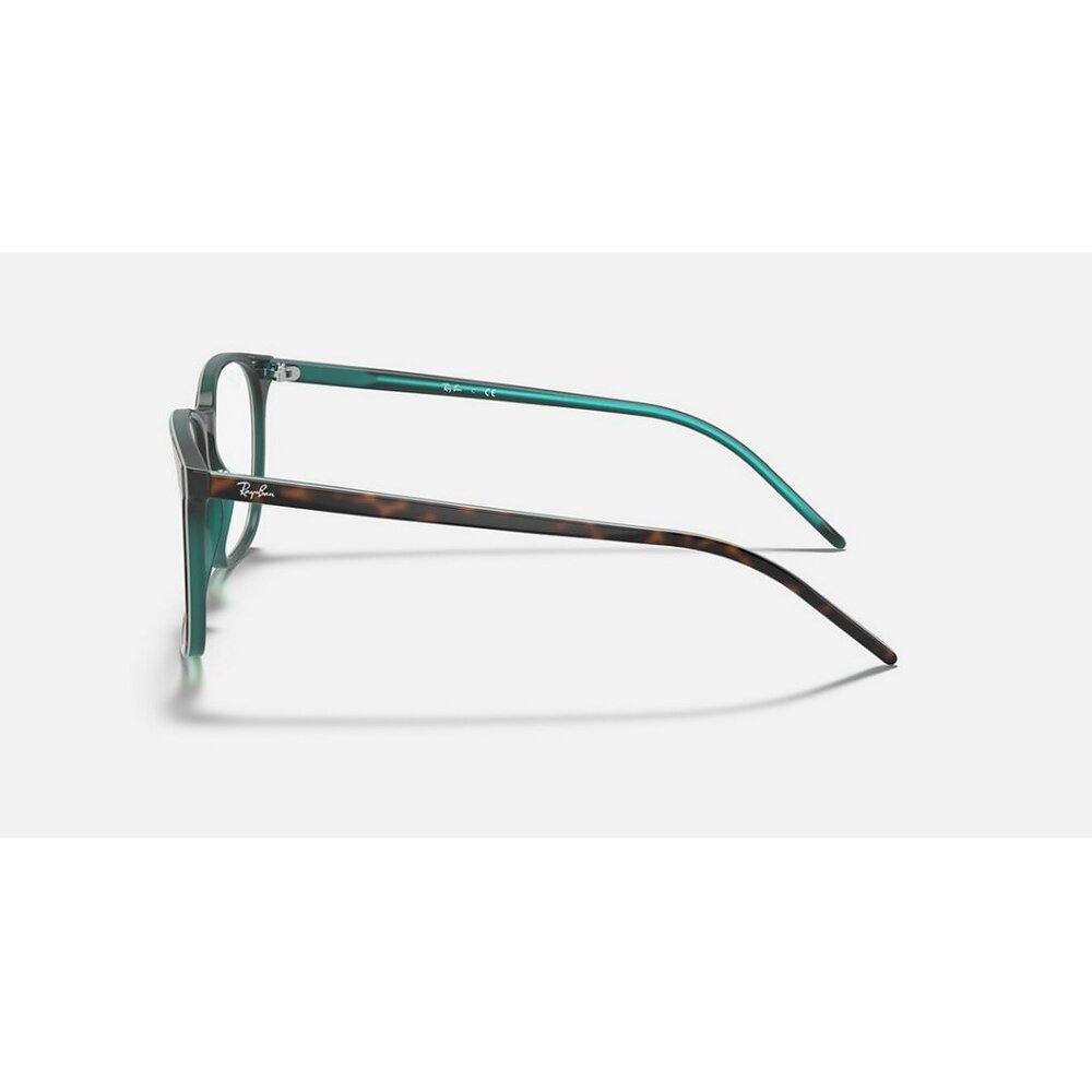 RAYBAN Eyeglasses RX5387F-5974 Havana On Transparent Green 54-18-150 - Picture 2 of 4